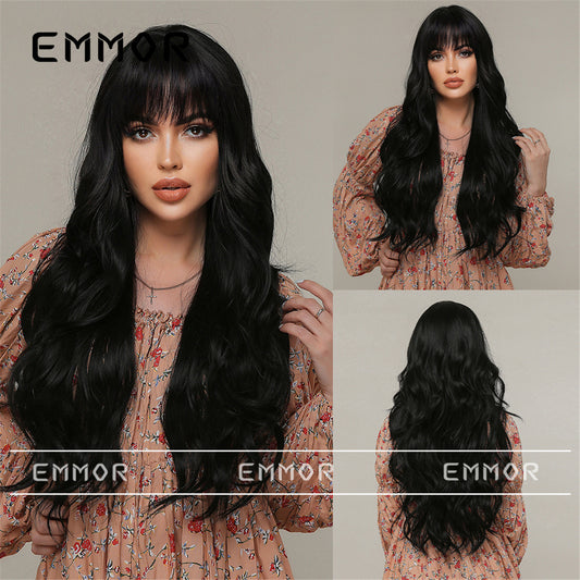 30 inch Long Hair Wig Big Curl Fashionable Natural Looking Wig Elegant and can be Daily Wear Can Be Dyed And Permed