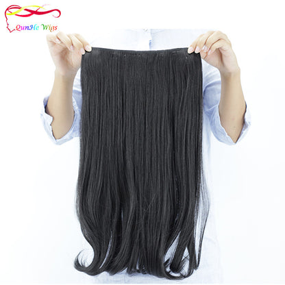 Hair Extensions Fiber Clips Curly Hair Pieces Seamless Hair Extensions 100g